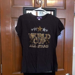 World cup cheerleading tee shirt